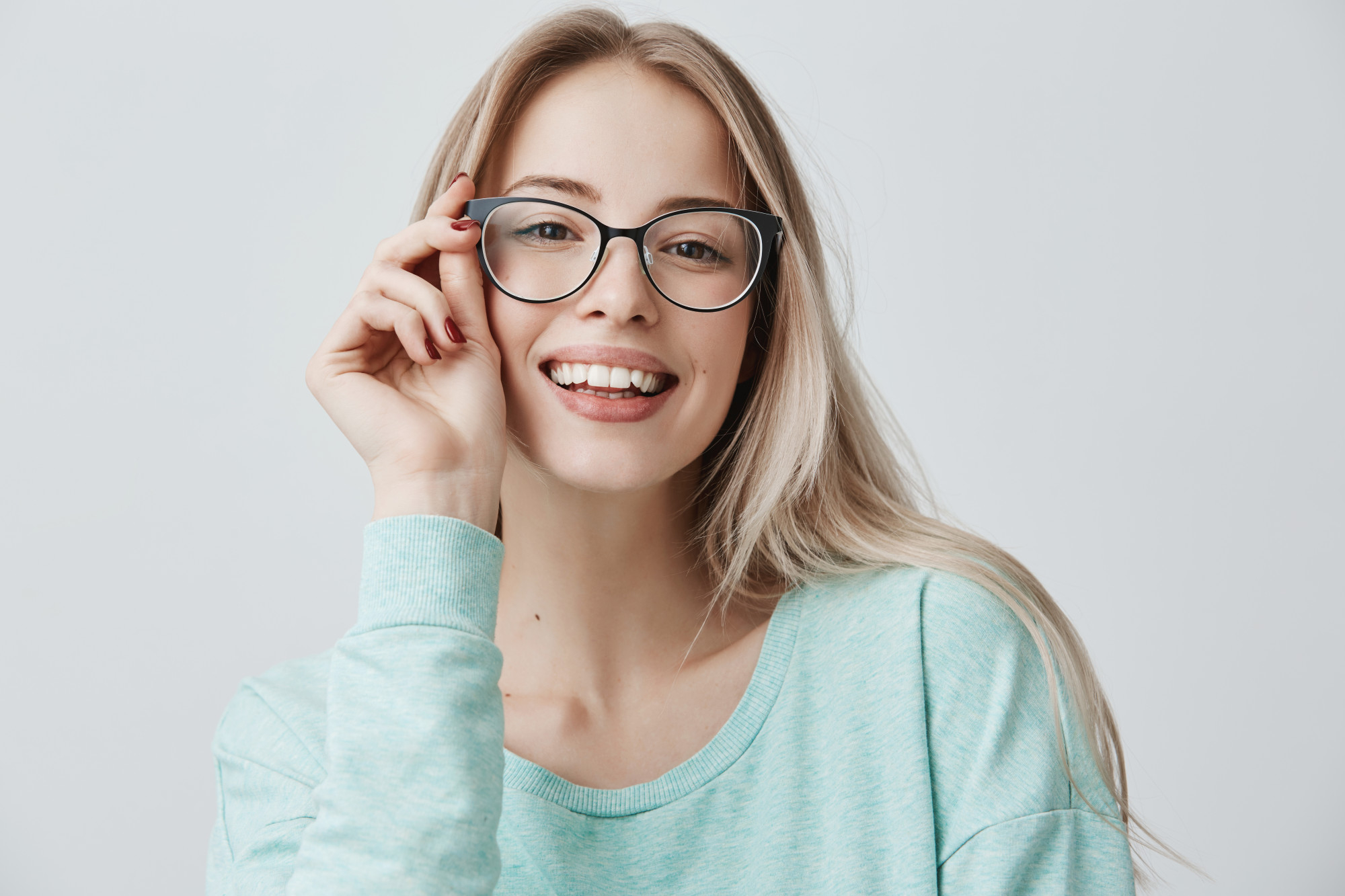 Eyeglass frames on display at Northern Avenue Eye Care in Phoenix